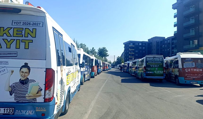 Diyarbakır’da Özel Halk Otobüsü kontak kapattı