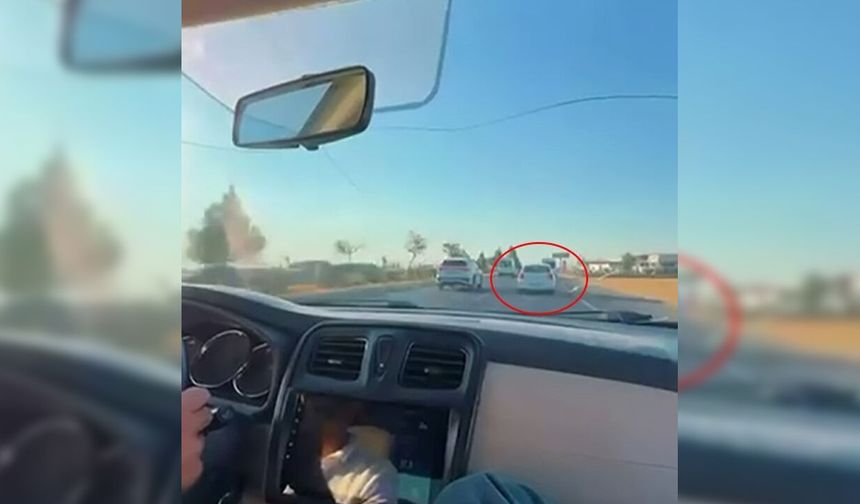 Diyarbakır’da makas atan sürücü trafiği tehlikeye attı