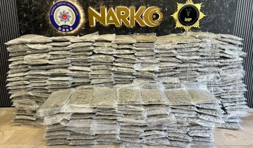 İstanbul'da 409 kilo uyuşturucu ele geçirildi