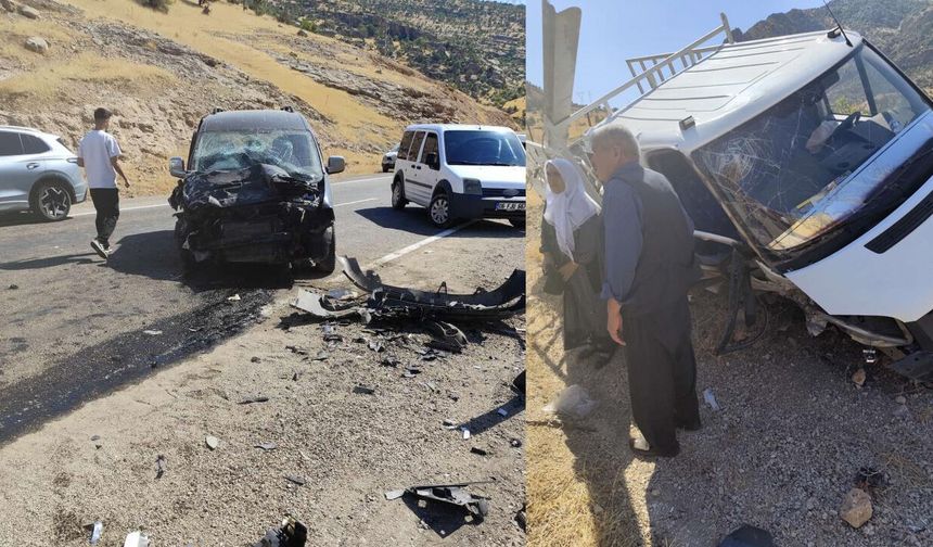 Siirt’te iki araç çarpıştı:4 yaralı