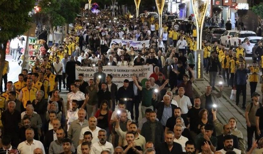 Van'da barış yürüyüşü