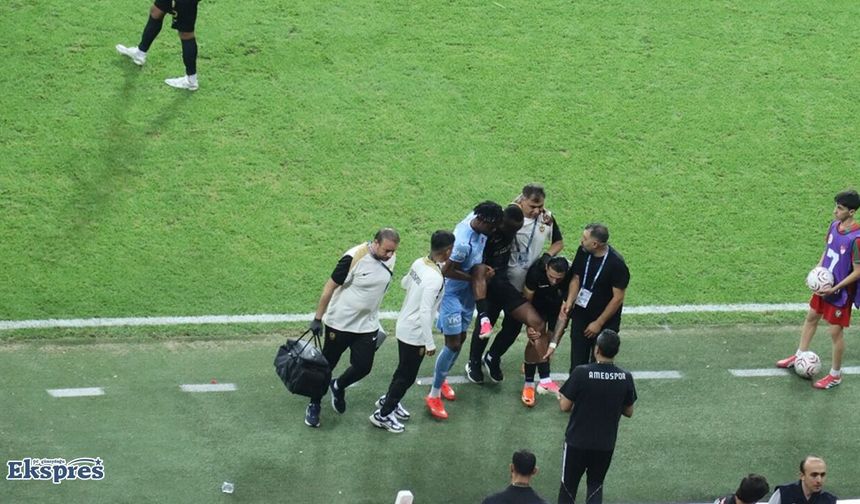 Sakatlanan Amedspor'lu oyuncuya Trabzonsporlu oyuncudan örnek destek