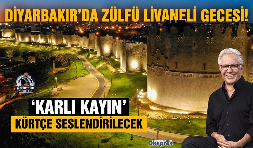 Diyarbakır’da Zülfü Livaneli gecesi, ‘Karlı Kayın’ Kürtçe seslendirilecek