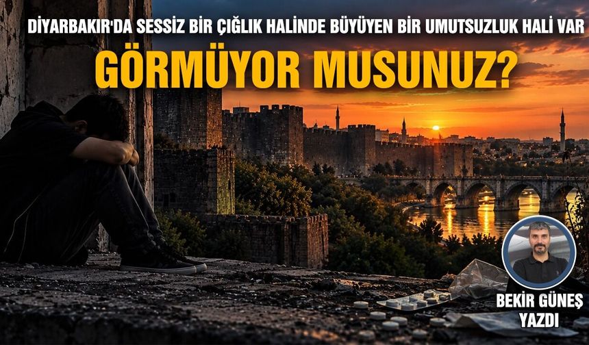 Diyarbakır'da sessiz bir çığlık halinde büyüyen bir umutsuzluk hali var görmüyor musunuz?
