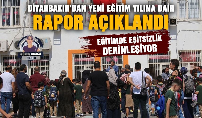 Diyarbakır’dan yeni eğitim yılına dair rapor açıklandı: Eğitimde eşitsizlik derinleşiyor