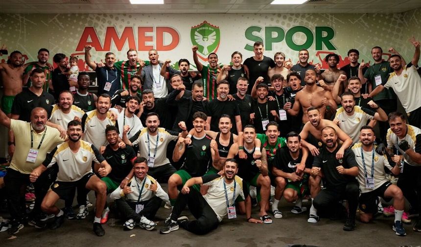 Amedspor’un zafer şifresi soyunma odasında yazıldı