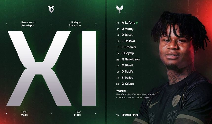 Amedspor’un ilk 11’i açıklandı