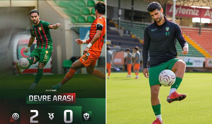 Amedspor ilk yarıyı 2-0 yenik kapadı