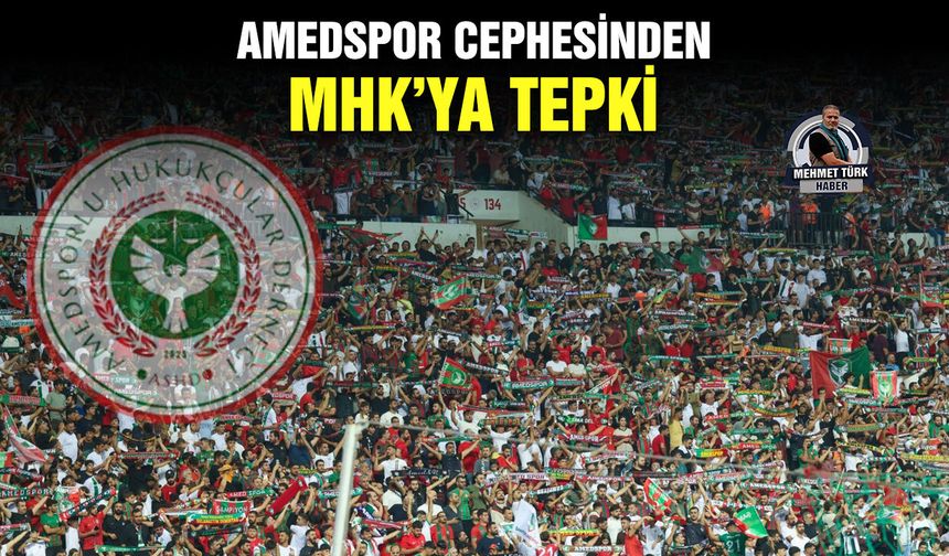 Amedspor cephesinden MHK’ya tepki