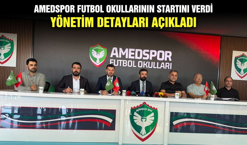 Amedspor Futbol Okullarının startını verdi; yönetim detayları açıkladı