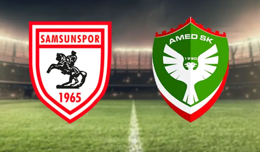 Samsunspor Amedspor karşılaşmasında ilk yarı: 1-0