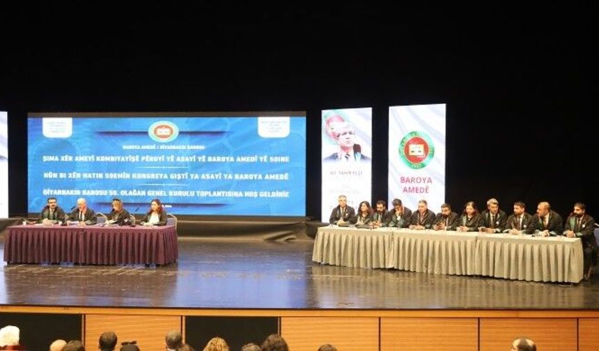 Diyarbakır Barosu 50’nci Genel Kurulu toplandı