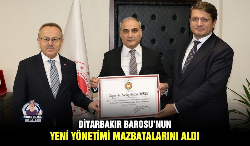 Diyarbakır Barosu’nun yeni yönetimi mazbatalarını aldı