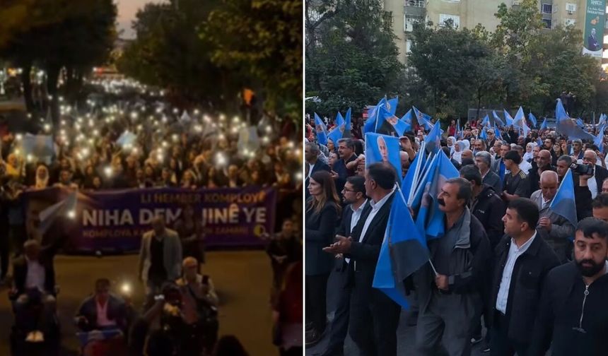 Diyarbakır’da yürüyüş: Öcalan’ın statüsü belirlensin