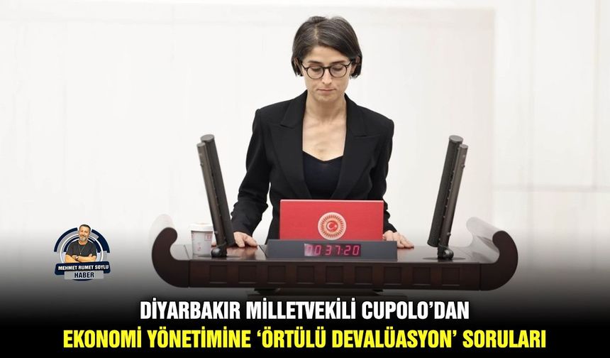 Diyarbakır Milletvekili Cupolo’dan ekonomi yönetimine ‘örtülü devalüasyon’ soruları