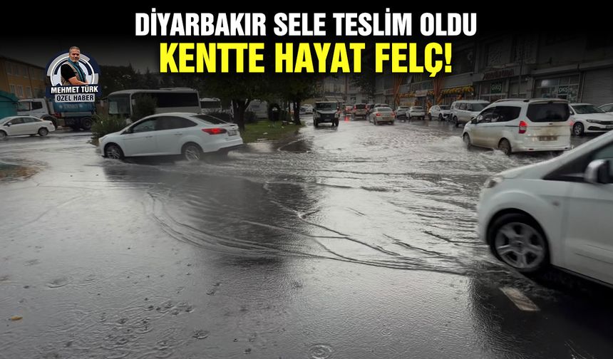 Diyarbakır sele teslim oldu; Kentte hayat felç!