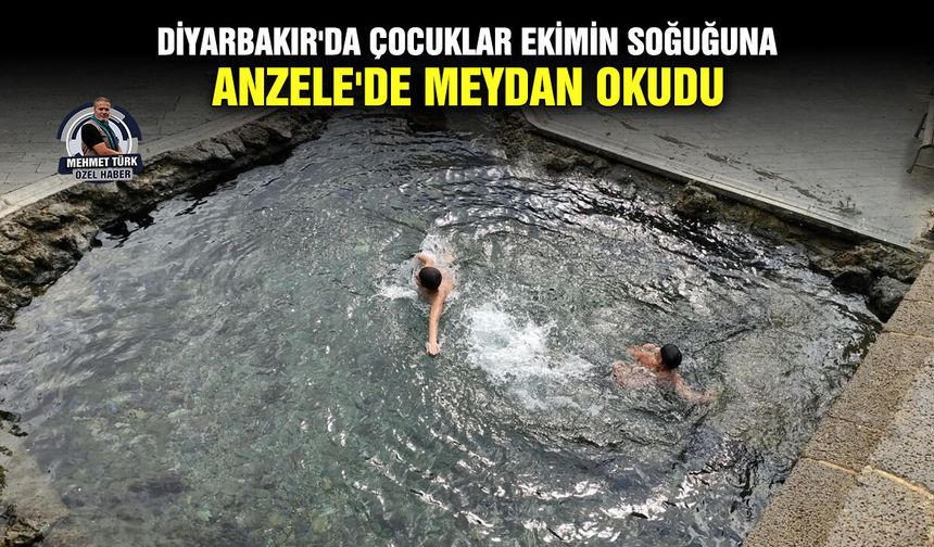 Diyarbakır'da çocuklar Ekimin soğuğuna, Anzele'de meydan okudu