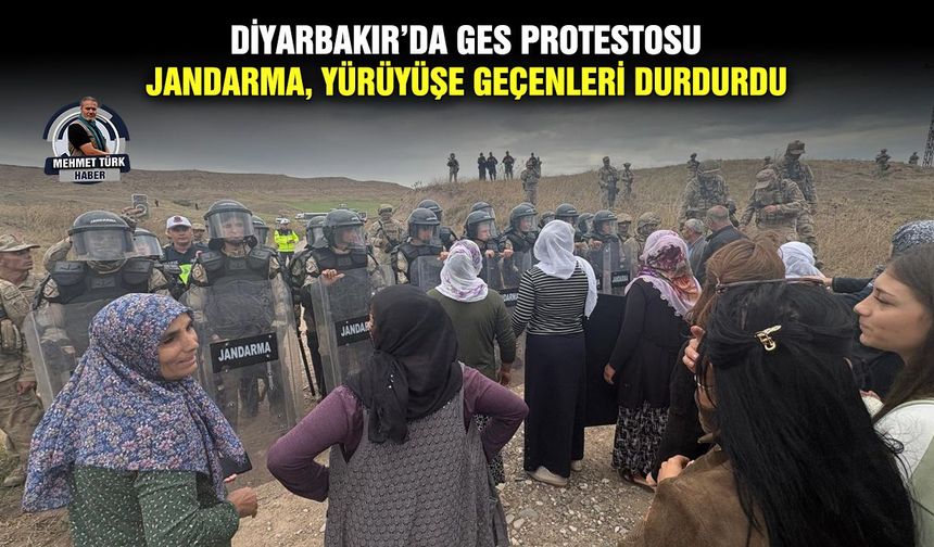 Diyarbakır’da GES protestosu: Jandarma, yürüyüşe geçenleri durdurdu