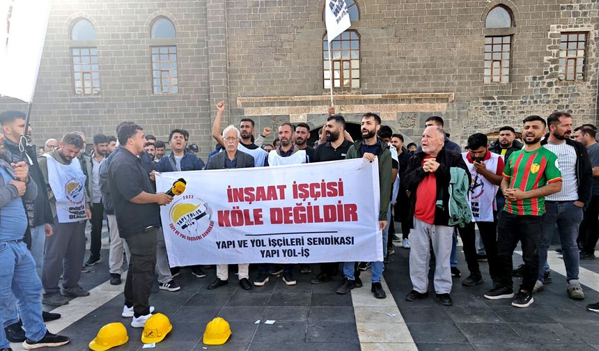 Diyarbakır’da işçilerin yürüyüşüne polis engeli!