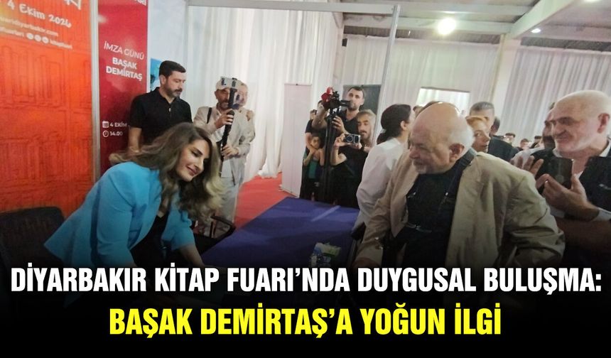 Diyarbakır Kitap Fuarı’nda duygusal buluşma: Başak Demirtaş’a yoğun ilgi