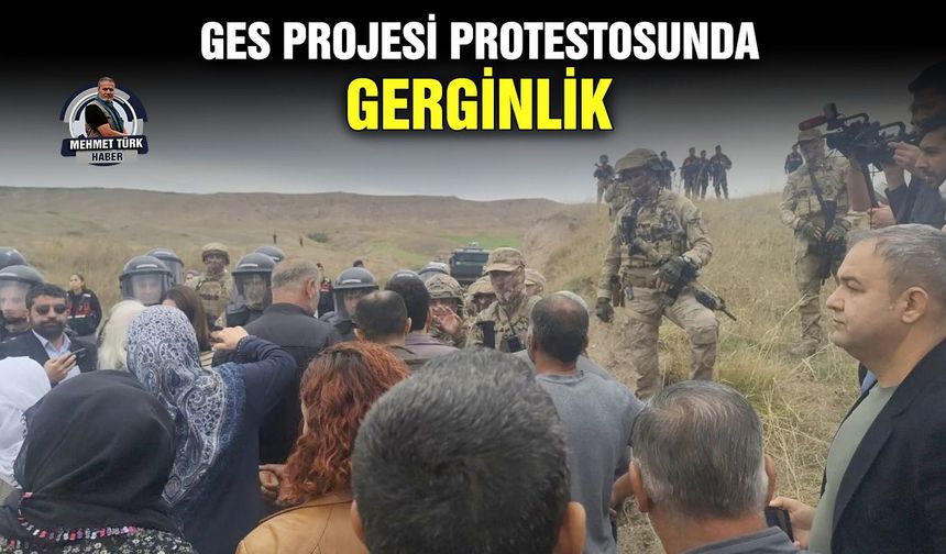GES projesi protestosunda gerginlik