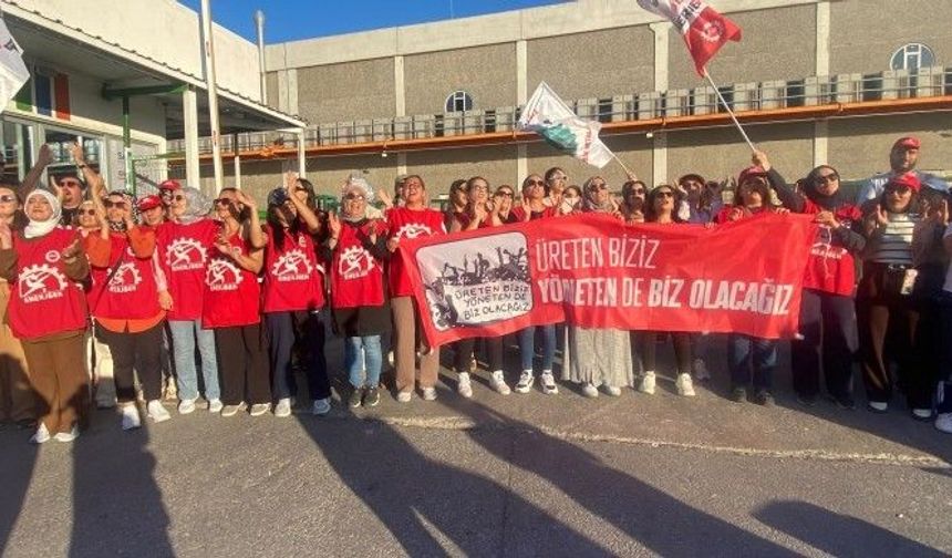 İşten çıkarılan işçiler için yürüyüş