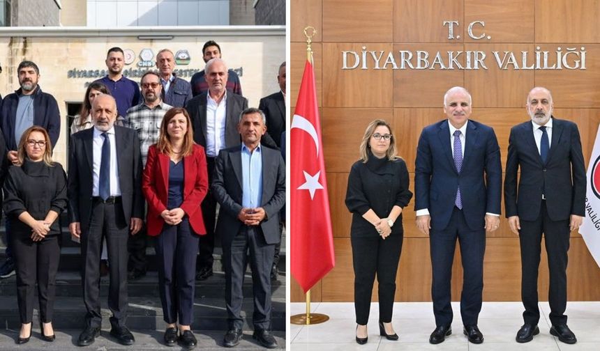 Mehmet Kaya'dan Vali'ye; Eş Başkanlardan DTSO'ya ziyaret