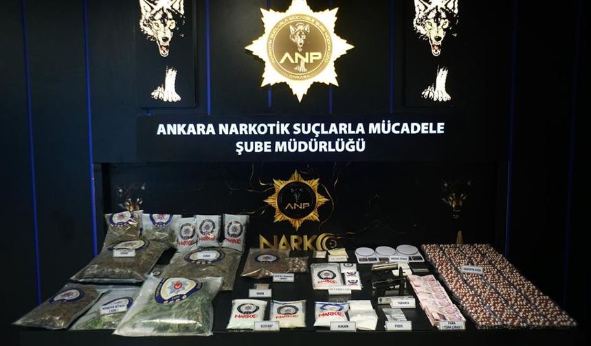 Ankara’da uyuşturucu operasyonlarında 95 gözaltı