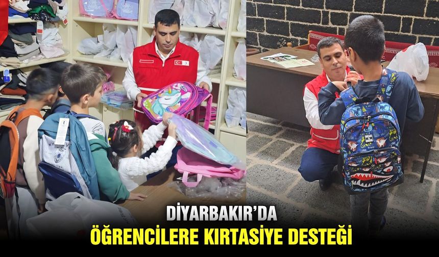 Diyarbakır’da öğrencilere kırtasiye desteği