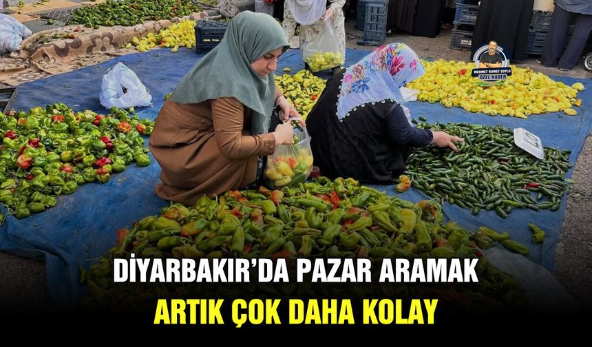 Diyarbakır’da pazar aramak artık çok daha kolay