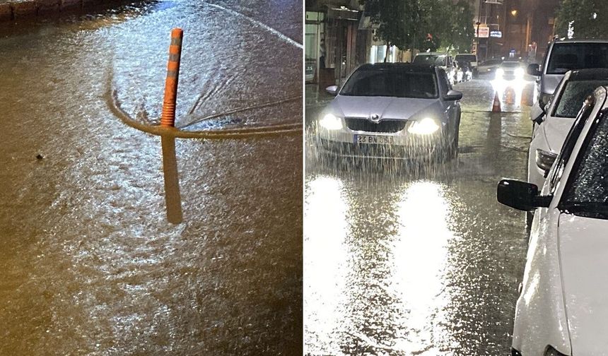 Elazığ'da sağanak yağış