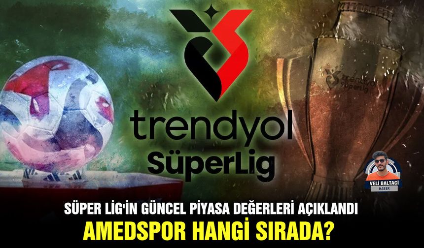 Süper Lig'in Güncel Piyasa Değerleri Açıklandı; Amedspor Hangi Sırada?