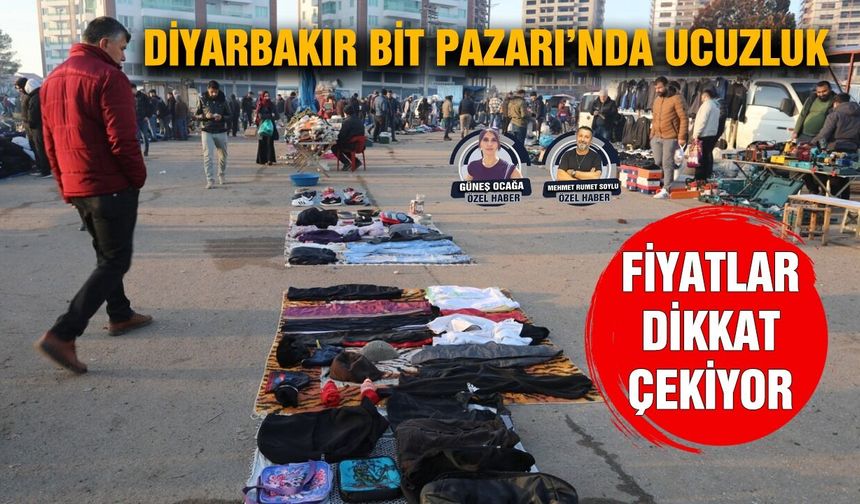 Diyarbakır Bit Pazarı’nda ucuzluk:  Fiyatlar dikkat çekiyor