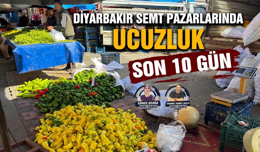 Diyarbakır semt pazarlarında ucuzluk: Esnaf ‘Son 10 gün’ dedi