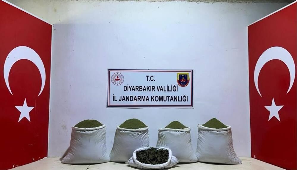 Lice'de 111 kilo esrar ele geçirildi