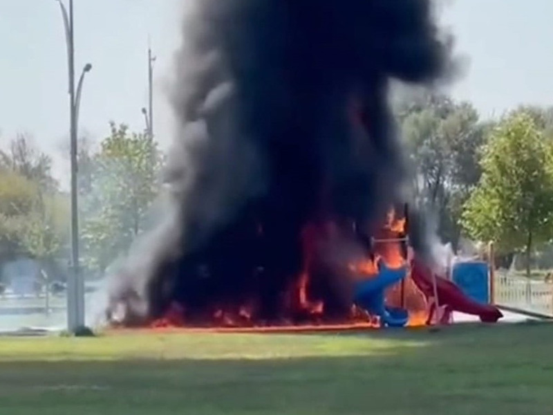 Diyarbakırda Çocuk Parkında Yangın2