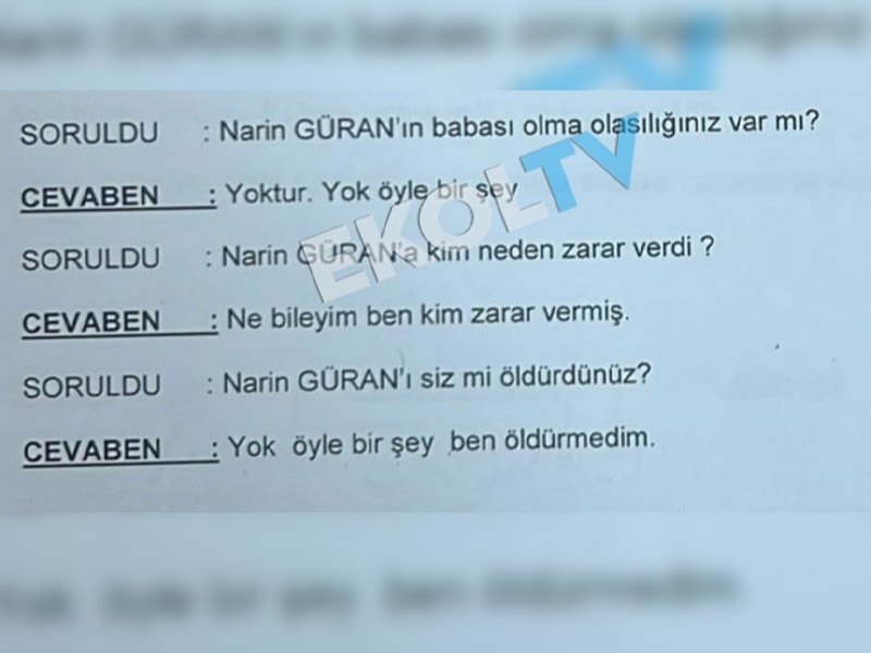 Narin Cinayetinin Zanlısı Salim Güran’ın Ifadesi Ortaya Çıktı3