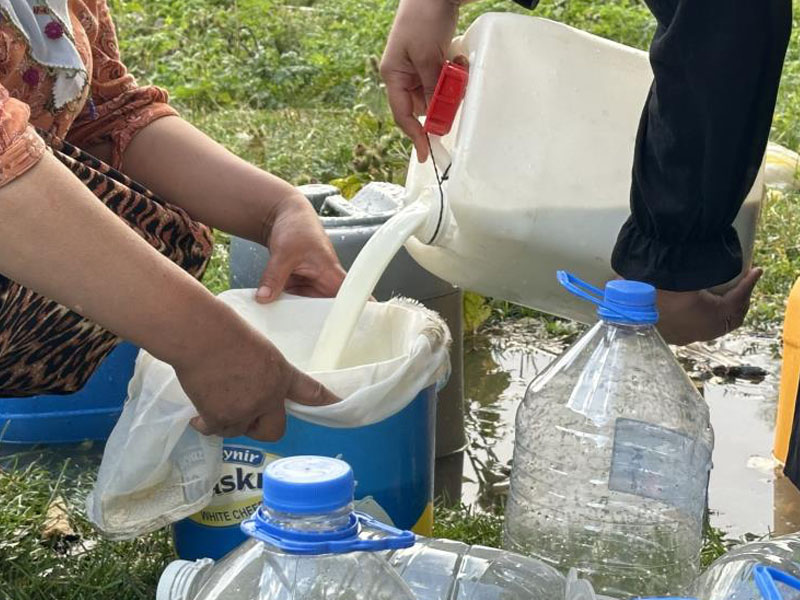 Yüksekova’da Kışlık Süt Mesaisi3