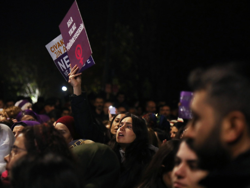 Diyarbakır’da 25 Kasım Yürüyüşünden Objektiflere Yansıyanlar13