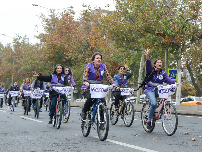 Diyarbakır’da Kadınlar Şiddete Karşı Pedal Çevirdi6