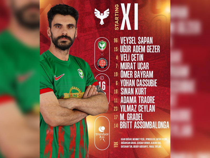 Amedspor'un Karagümrük Maçı Ilk 11'I Açıklandı2