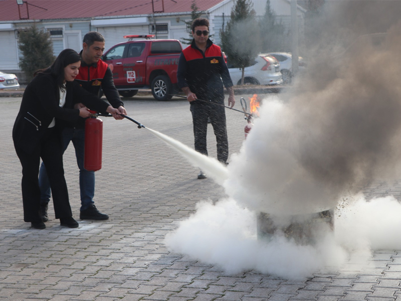 Di̇ski̇’de Yangın Tatbikatı4