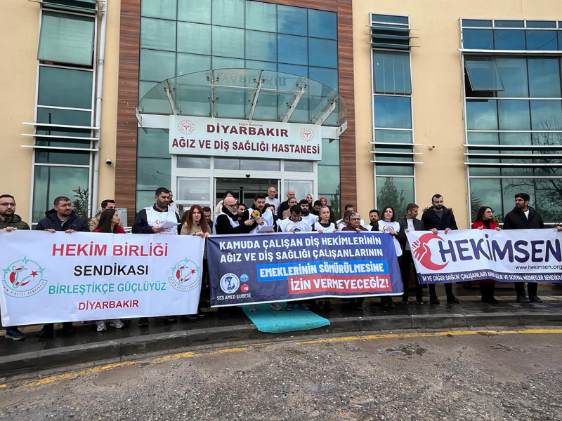 Diyarbakır’da Iş Bırakan Diş Hekimleri2