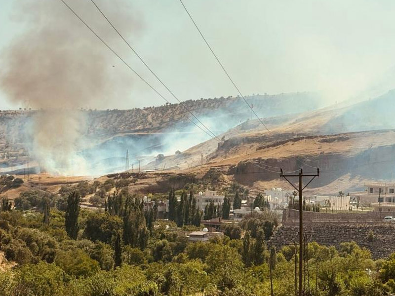 Silopi'de Anız Yangını, 15 Dönümü Sardı2