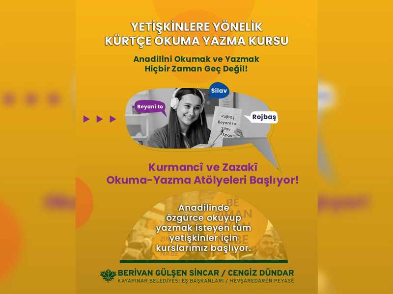 Diyarbakır’da Ücretsiz Kürtçe Kurslar Başlıyor2