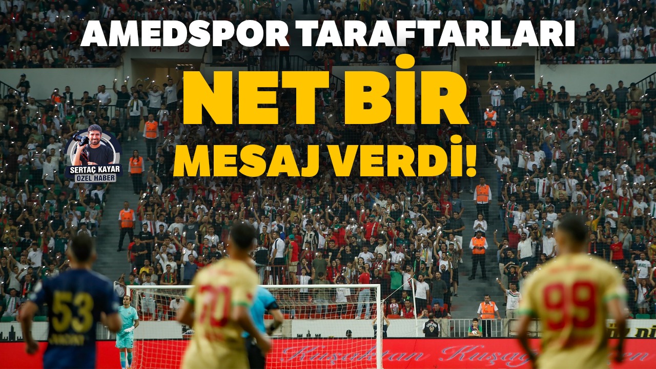 Amedspor taraftarları net bir mesaj verdi!
