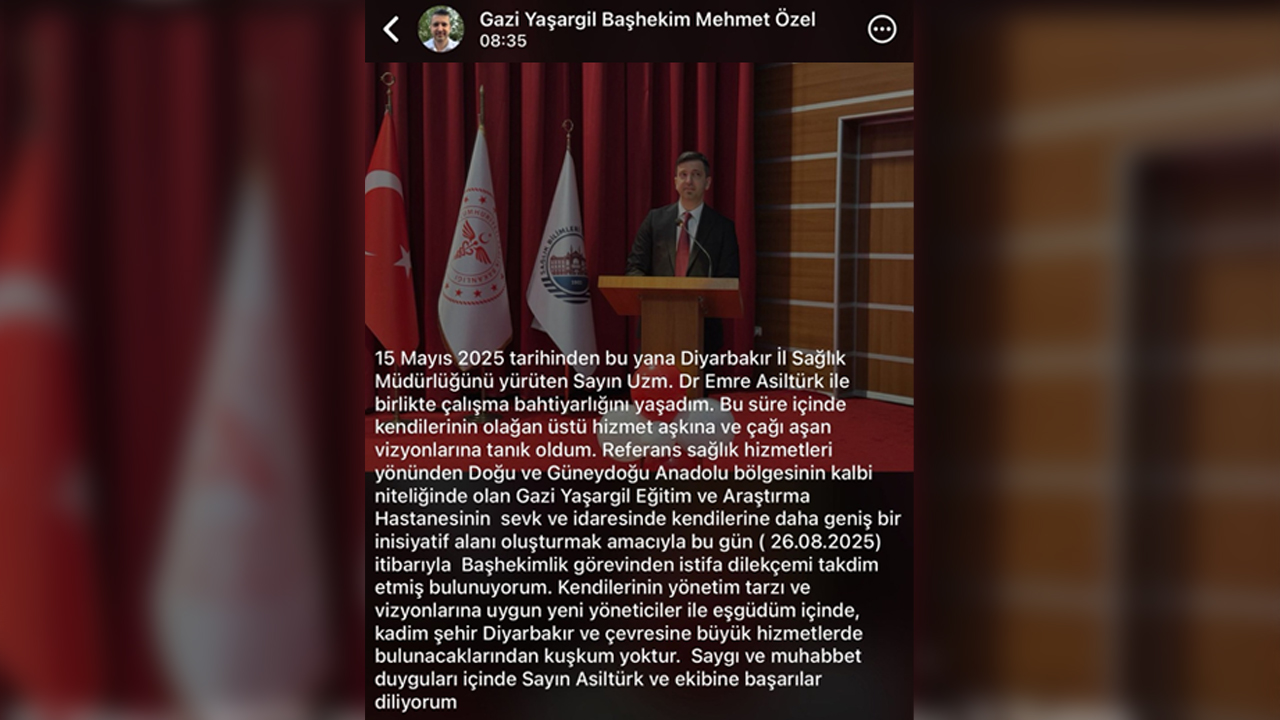 Diyarbakır'da Mobbing Ile Suçlanan Başhekim Istifa Etti3