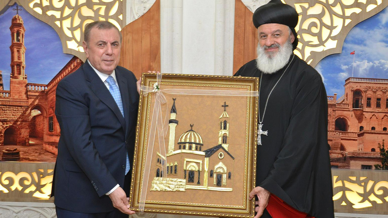Mardinde Suryani Ortodoks Kilisesi Patriginden Belediyeye Ziyaret2