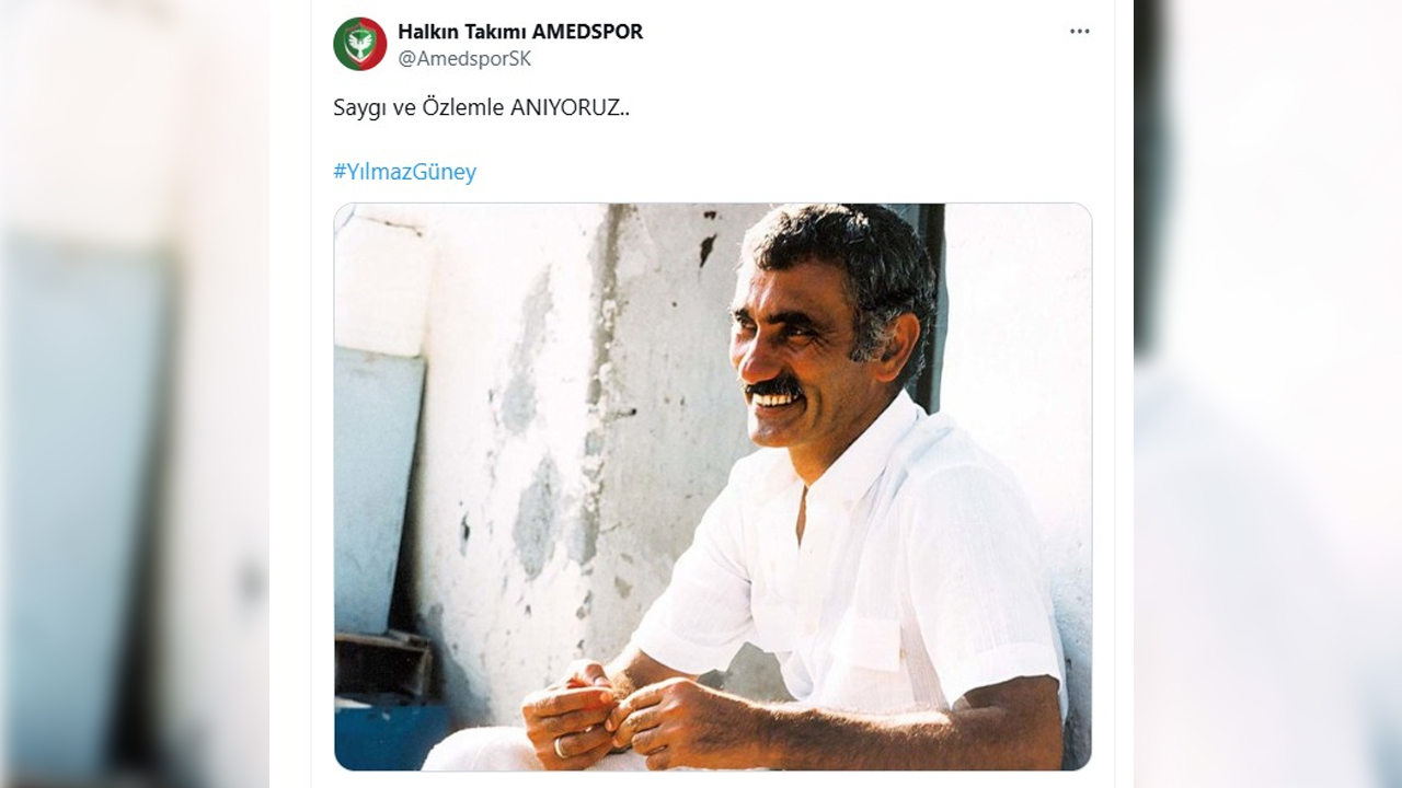 Amedspor Taraftarı Yılmaz Güney'i Unutmadı