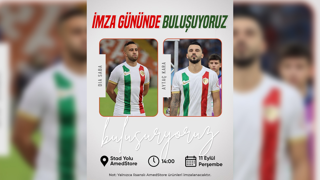 Amedspor'da Dia Saba Ve Aytaç Kara Taraftarla Buluşuyor